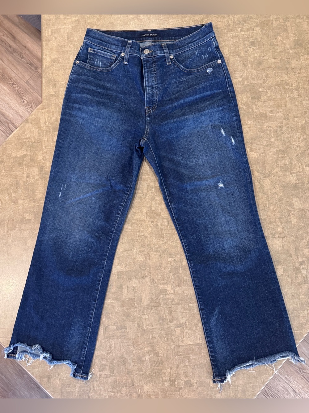 Lucky Brand Bridgette Mini Crop Boot High Rise size 12